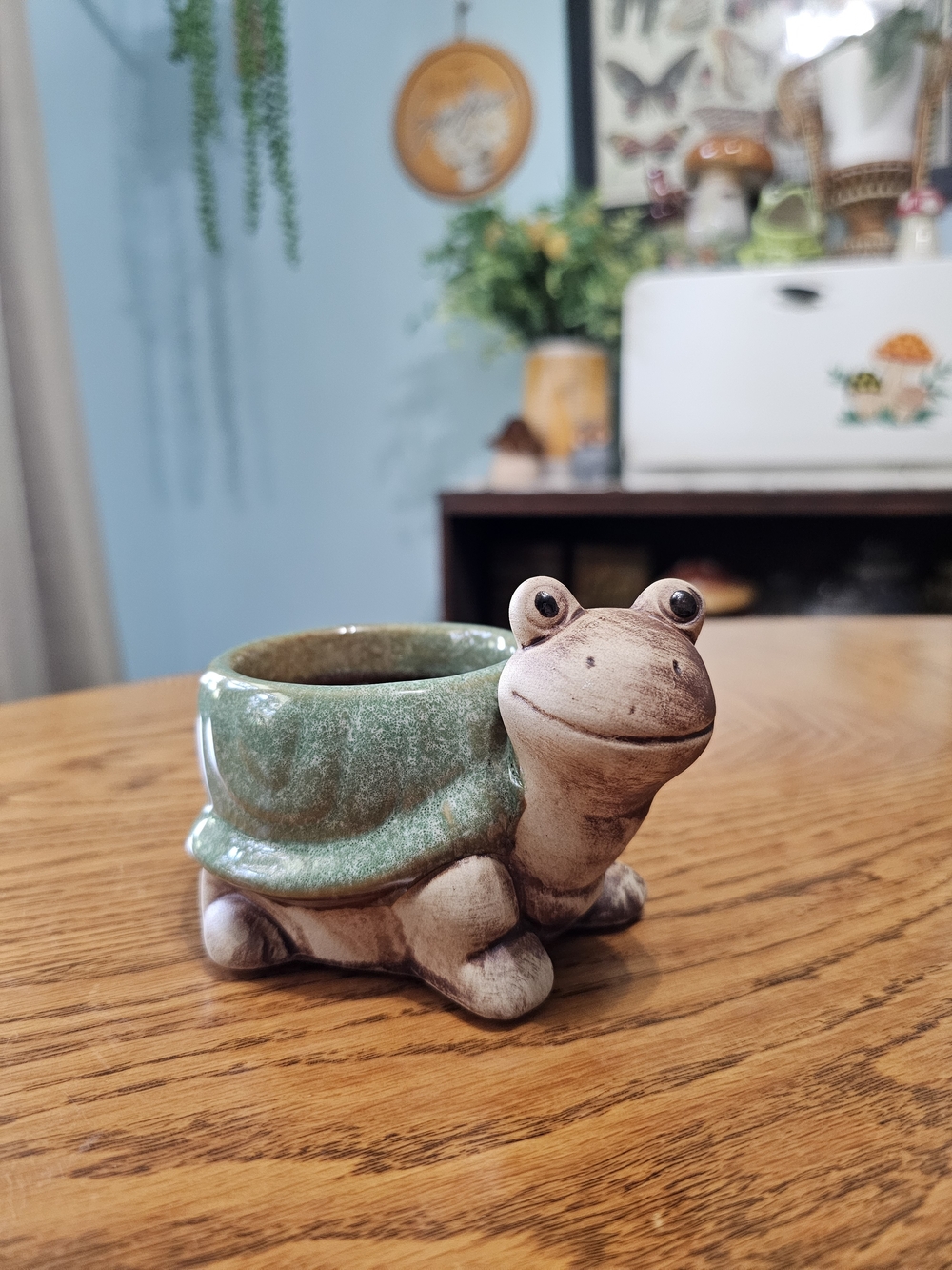 Ceramic Adorable Cute Turtle Tortoise Animal Planter Pot